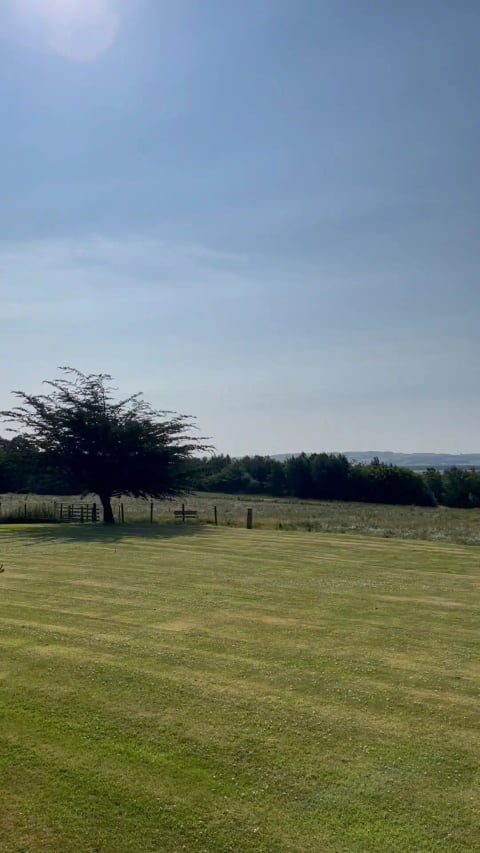 Parkland view towards the distant hills