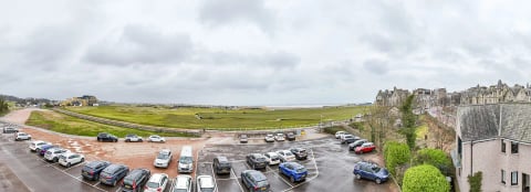View across the links to West Sands from the apartment