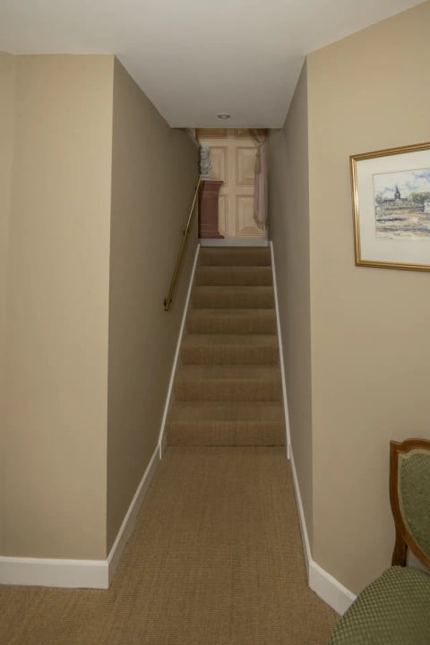 The staircase up to the apartment