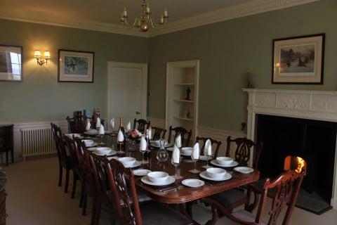 Formal dining room set for a dinner party