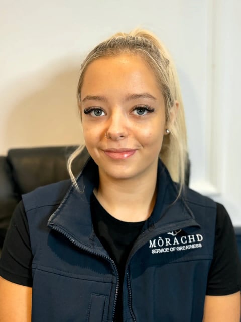 Portrait of Katelyn Haley, Housekeeper at Mòrachd