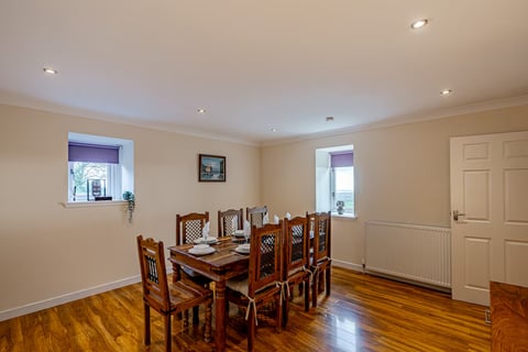 Dining room with dresser and countryside views
