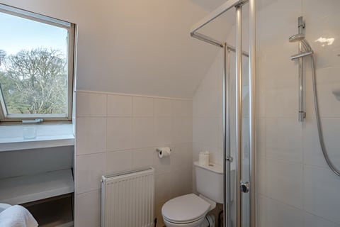 En-suite shower room with radiator