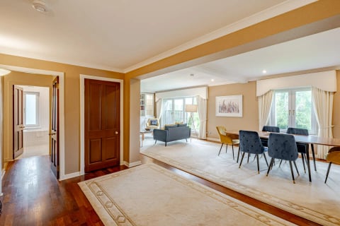Entrance hall opening into the lounge
